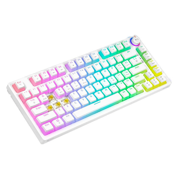 EAN 5901986049319 - Savio Phenix WHITE GAT YEL PUD teclado Juego USB + Bluetooth QWERTY Internacional de EE.UU. Blanco imagen 4