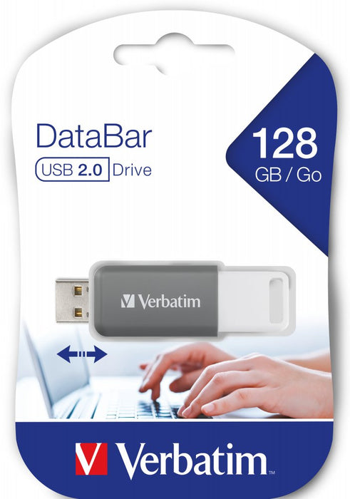 EAN 0023942494560 - Verbatim V DataBar unidad flash USB 128 GB USB tipo A 2.0 Gris imagen 3