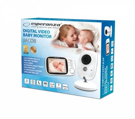 EAN 5901299955192 - Esperanza EHM002 video-monitor para bebés 50 m Blanco imagen 2