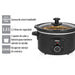 EAN 8713016059710 - Tristar VS-3915 olla de cocción lenta 3,5 L 180 W Negro imagen 12