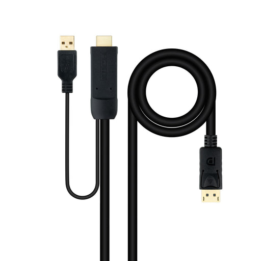 EAN 8433281012851 - Nanocable 10.15.4352 adaptador de cable de vídeo 1,8 m HDMI + USB Type-A imagen 1