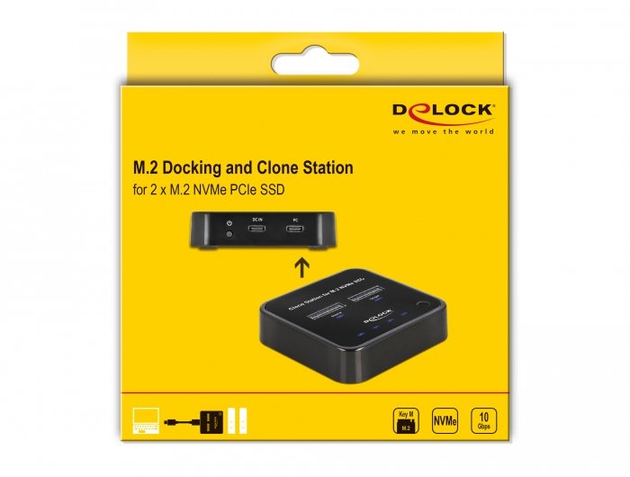 EAN 4043619641772 - DeLOCK 64177 base de conexión para disco duro USB 3.2 Gen 2 (3.1 Gen 2) Type-C Negro imagen 7