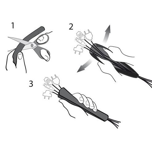 EAN 4260162070716 - Label-the-cable CABLE TUBE presilla Poliéster Negro 1 pieza(s) imagen 5