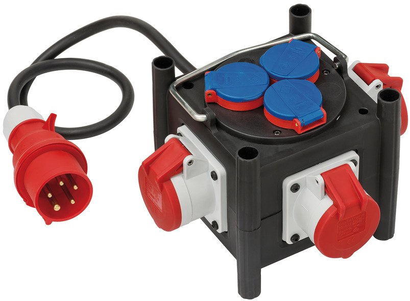 EAN 4007123654482 - Brennenstuhl 1153680100 base múltiple 1 m 6 salidas AC Exterior Negro, Azul, Rojo, Blanco imagen 1