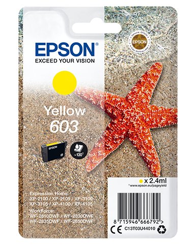 EAN 8715946666792 - Epson C13T03U44010 cartucho de tinta 1 pieza(s) Original Rendimiento estándar Amarillo imagen 1