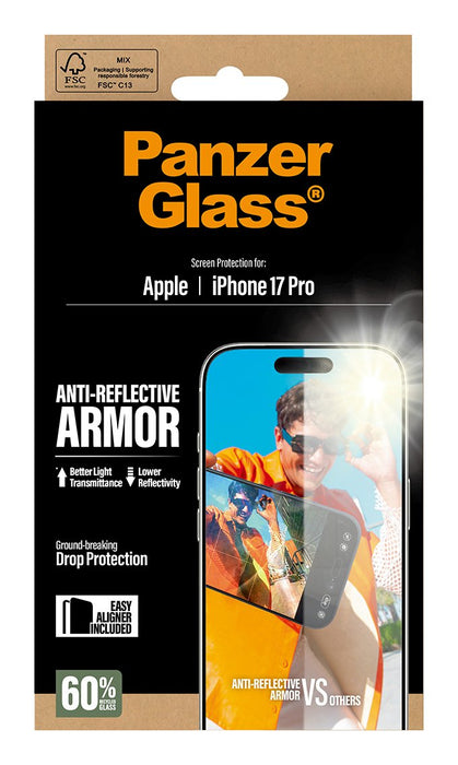 EAN 5715685026737 - PanzerGlass ® Anti-Reflective Armor Screen Protector iPhone 17 Pro w. EasyAligner Protector de pantalla A imagen 3