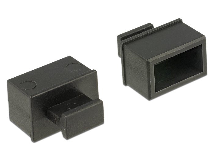 EAN 4043619640218 - DeLOCK 64021 tapa de seguridad para enchufe Negro 10 pieza(s) imagen 1