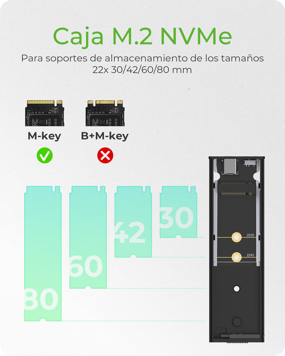 EAN 4250078172925 - ICY BOX IB-1807MT-C31 Caja externa para unidad de estado sólido (SSD) Negro M.2 imagen 4