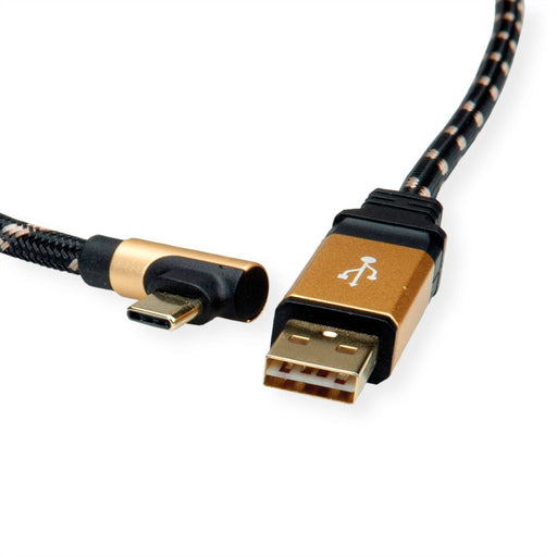 EAN 7630049615755 - ROLINE 11.02.9061 cable USB USB 2.0 1,8 m USB A USB C Negro, Oro imagen 2
