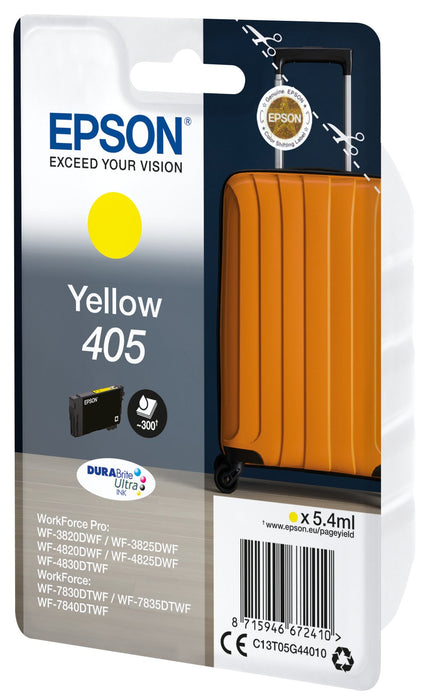 EAN 8715946672410 - Epson 405 DURABrite Ultra Ink cartucho de tinta 1 pieza(s) Original Rendimiento estándar Amarillo imagen 2