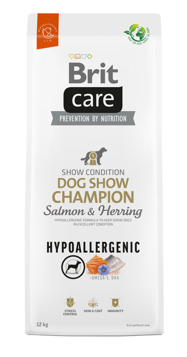 EAN 8595602559107 - Brit Care Hypoallergenic Dog Show Champion 12 kg Adulto Arenque, Salmón imagen 1
