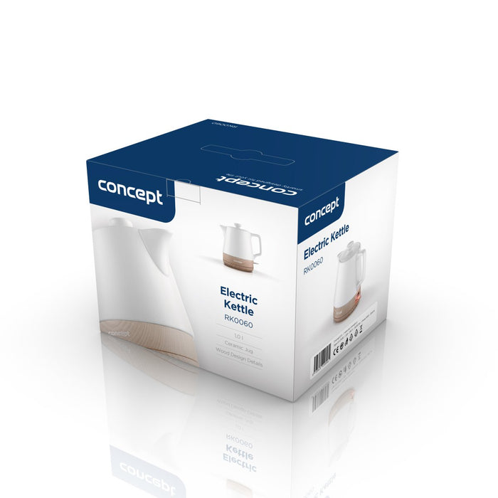 EAN 8595631006962 - Concept RK0060 tetera eléctrica 1 L 1200 W Blanco, Madera imagen 12