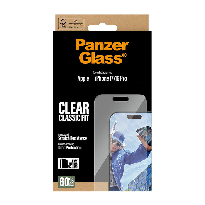 EAN 5715685025808 - PanzerGlass ® Screen Protector iPhone 17 | iPhone 16 Pro | Classic Fit w. EasyAligner Protector de pantal imagen 3
