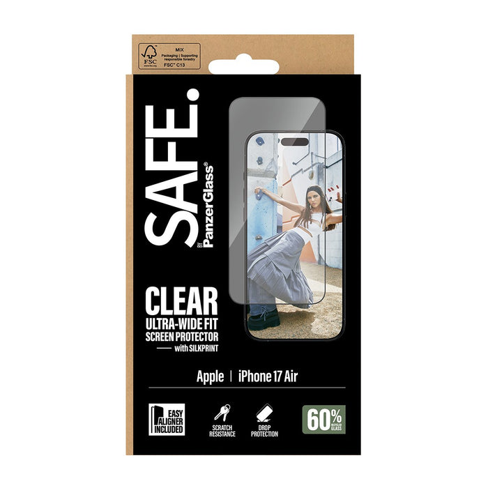 EAN 5715685029691 - PanzerGlass SAFE. by ® Screen Protector w. Black Frame iPhone 17 Air | Ultra-Wide Fit w. EasyAligner Prot imagen 3