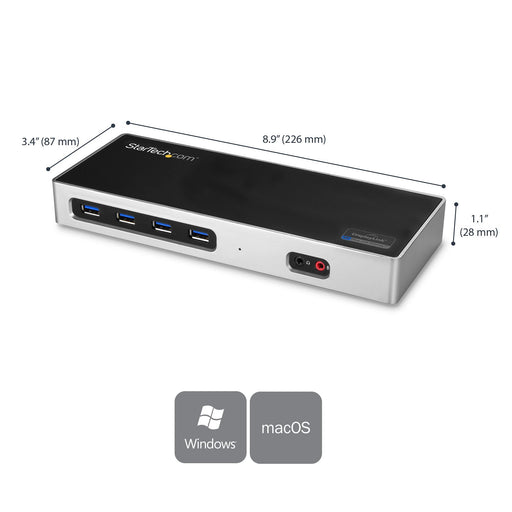 EAN 0065030868235 - StarTech.com DK30A2DH base para portátil y replicador de puertos Alámbrico USB 3.2 Gen 1 (3.1 Gen 1) Type imagen 2
