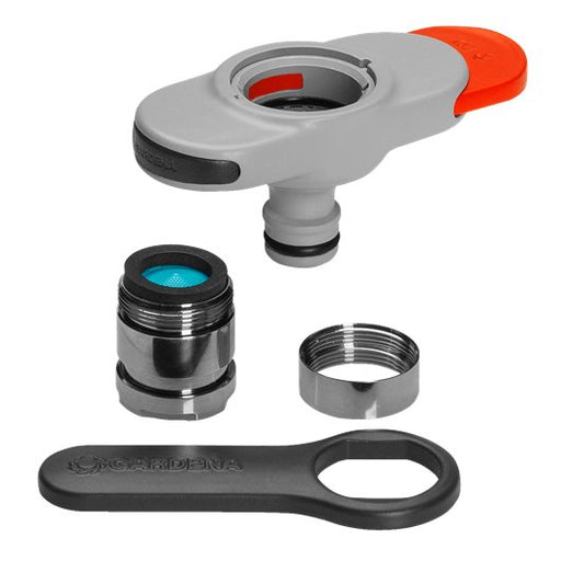 EAN 4078500048514 - Gardena 18210-20 accesorio para manguera Conector para grifo Negro, Cromo, Gris 1 pieza(s) imagen 1