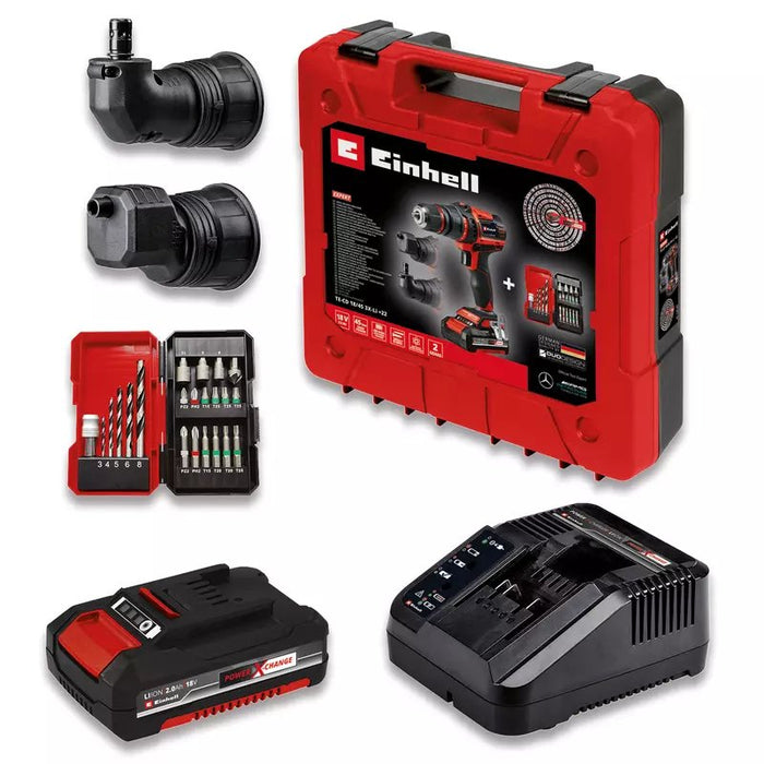 EAN 4006825655810 - Einhell TE-CD 18/45 Sin llave 1,57 kg Negro, Rojo imagen 2
