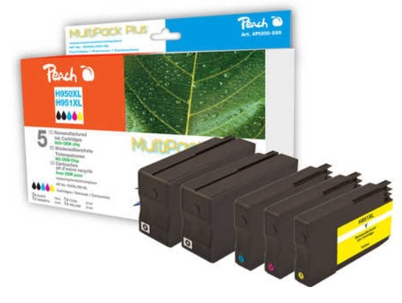 EAN 7640164822679 - Peach 319232 cartucho de tinta 5 pieza(s) Negro, Cian, Magenta, Amarillo imagen 1