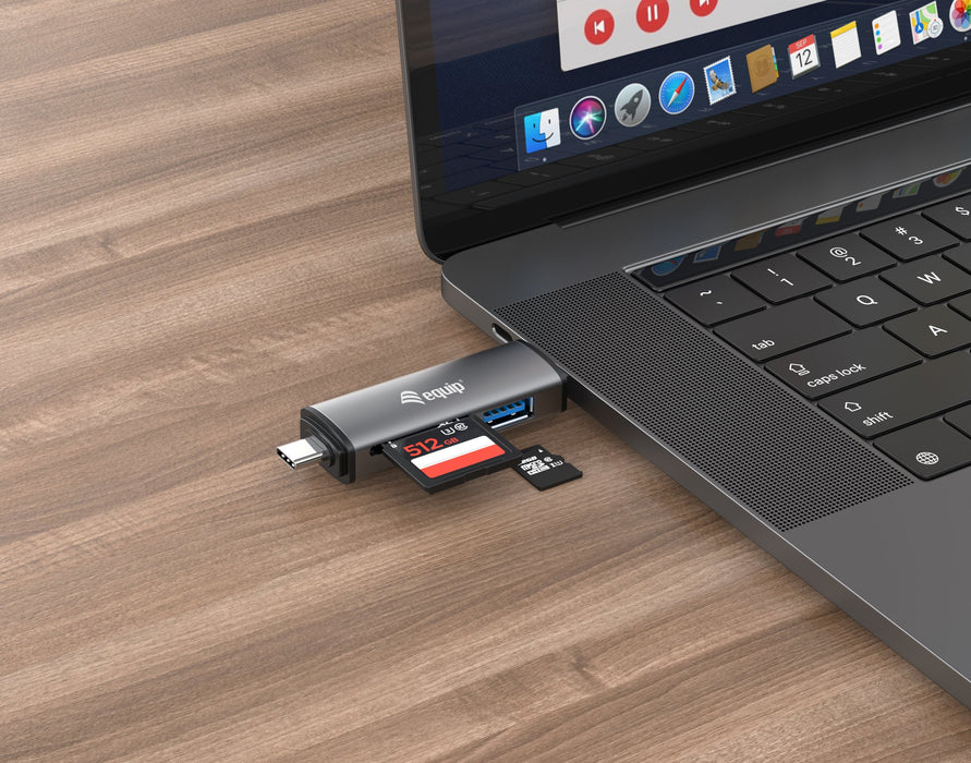 EAN 4015867227237 - Equip 245460 lector de tarjeta USB 3.2 Gen 1 (3.1 Gen 1) Type-A/Type-C Gris imagen 4