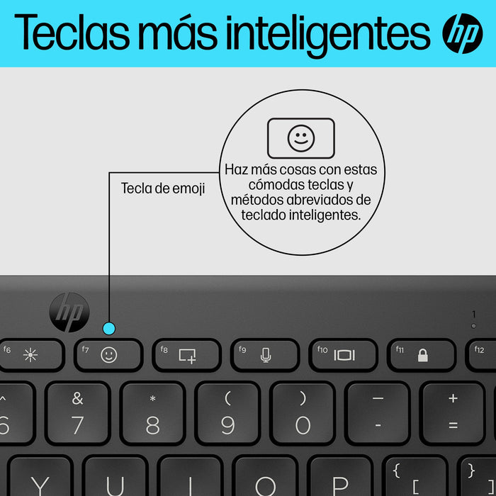 EAN 196548516445 - HP 355 Compact Multi-Device Keyboard teclado Hogar Negro imagen 7