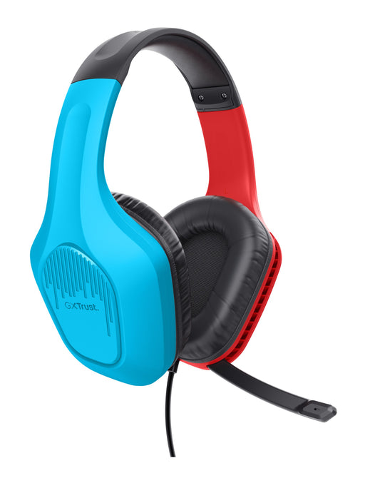 EAN 8713439254235 - Trust GXT 416S Zirox Auriculares Alámbrico Diadema Juego Negro, Cian, Rojo imagen 2