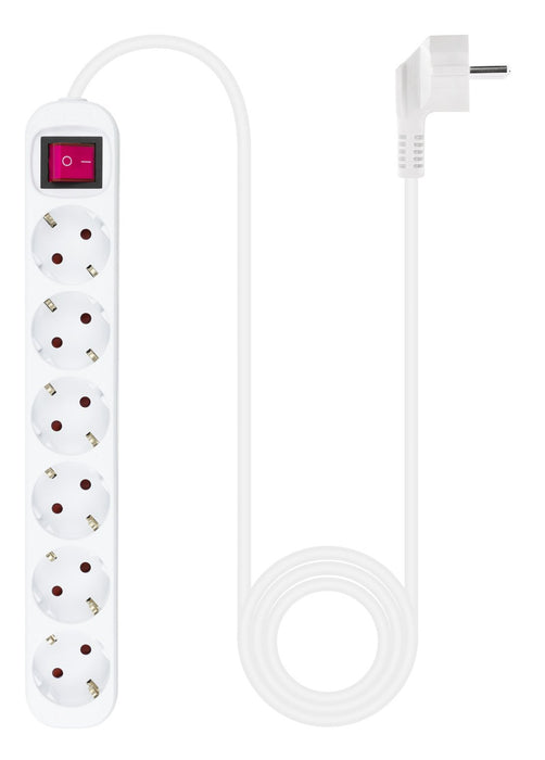 EAN 8433281010185 - Nanocable 10.37.0006 base múltiple 1,4 m 6 salidas AC Interior Blanco imagen 2