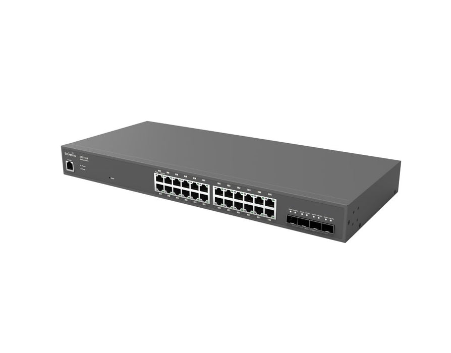 EAN 4713361935329 - EnGenius ECS1528 switch Gestionado L2+ Gigabit Ethernet (10/100/1000) Negro imagen 2