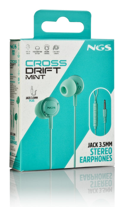 EAN 8435430627237 - NGS CROSS DRIFT MINT Auriculares Alámbrico Dentro de oído Llamadas/Música Color menta imagen 7