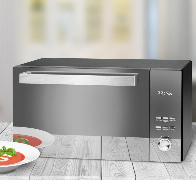 EAN 4006160050110 - ProfiCook PC-MWG 1204 Espejo, Acero inoxidable Microondas con grill Encimera 23 L 800 W imagen 5