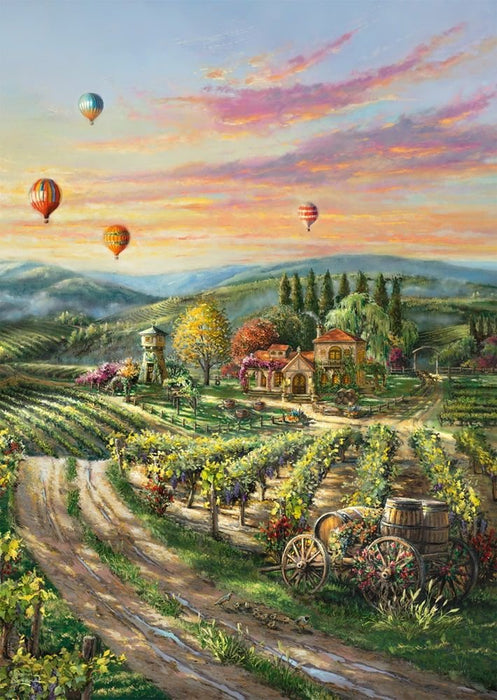 EAN 4001504573669 - Schmidt Spiele Thomas Kinkade Studios: Peaceful Valley Vineyard Puzzle rompecabezas 1000 pieza(s) Paisaje imagen 2