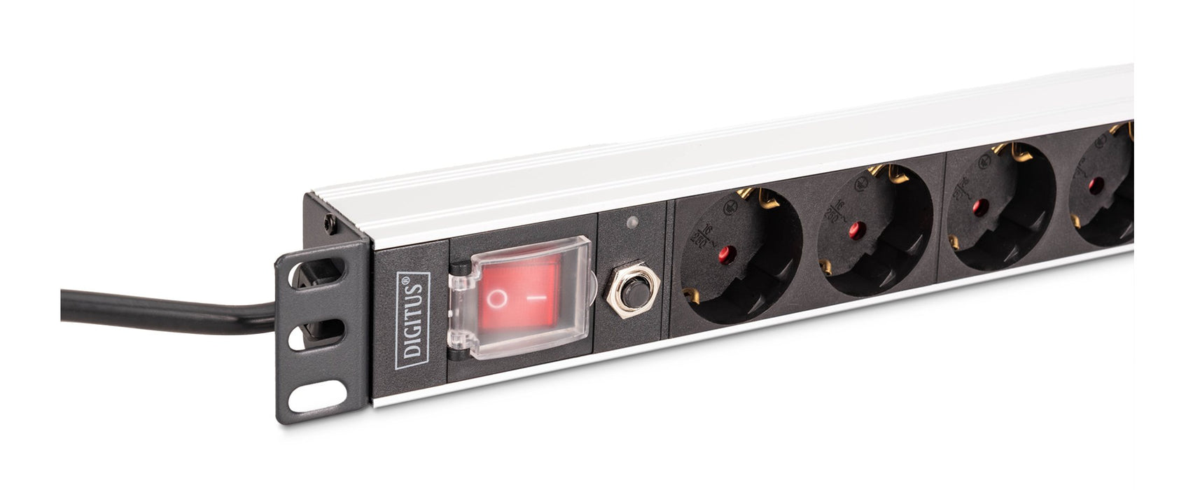 EAN 4016032501633 - Digitus DN-95436 unidad de distribución de energía (PDU) 8 salidas AC 1U Negro, Plata imagen 4