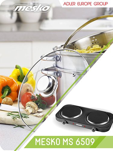 EAN 5908256839137 - Mesko Home MS 6509 hobs Negro Encimera Hornillo eléctrico / Placa eléctrica 2 zona(s) imagen 10