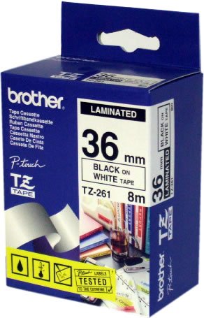 EAN 4977766054201 - Brother TZ-261 cinta para impresora de etiquetas Negro sobre blanco imagen 1