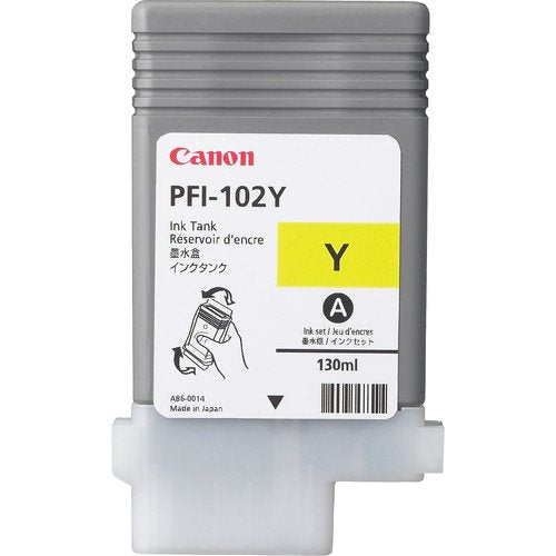EAN 0013803058352 - Canon PFI-102Y cartucho de tinta Original Amarillo imagen 1
