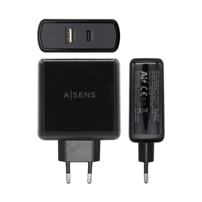 EAN 8436574706253 - AISENS ASCH-2PD45A-BK cargador de dispositivo móvil GPS, Mando para videojuegos, MP3, MP4, Teléfono móvil imagen 2