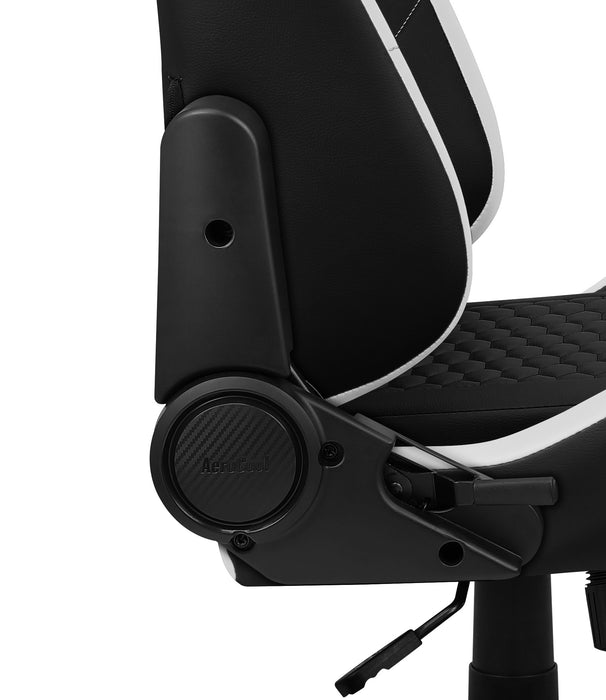 EAN 4711099471201 - Aerocool CROWNBW silla para videojuegos Silla para videojuegos universal Asiento acolchado Negro, Blanco imagen 5