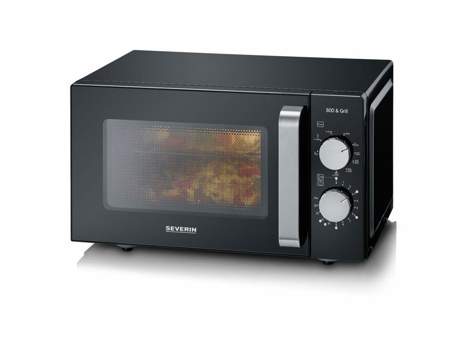EAN 4008146037603 - Severin MW 7762 microondas Negro, Acero inoxidable Microondas con grill Encimera 20 L 800 W imagen 2