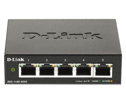 EAN 0790069453403 - D-Link DGS-1100-05V2/E switch Gestionado L2 Gigabit Ethernet (10/100/1000) Negro imagen 1
