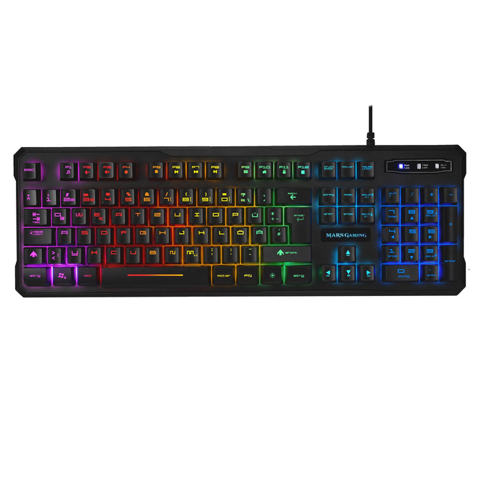 EAN 4713105950182 - Mars Gaming MK218DE teclado Juego USB QWERTZ Negro imagen 1