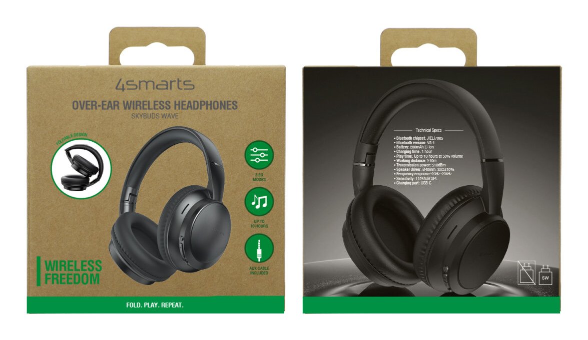 EAN 21339772000 - 4smarts SkyBuds Wave Auriculares Inalámbrico y alámbrico Diadema Llamadas/Música USB Tipo C Bluetooth Negro imagen 5