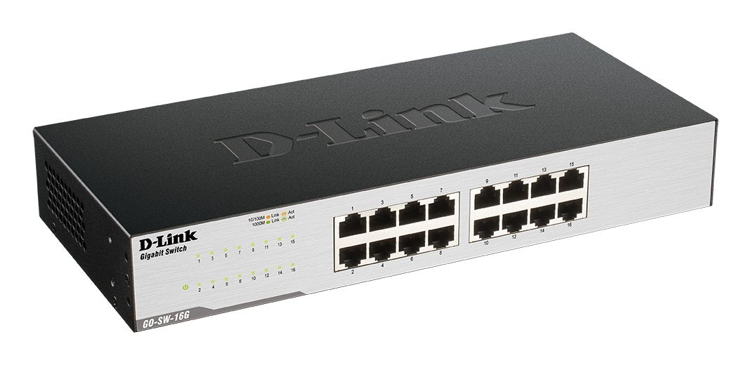 EAN 0790069396618 - D-Link GO-SW-16G No administrado L2 Gigabit Ethernet (10/100/1000) 1U Negro imagen 2