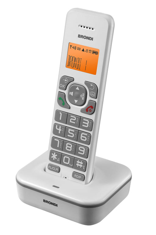 EAN 8015908780710 - Brondi Bravo Star Teléfono DECT Identificador de llamadas Gris, Blanco imagen 2