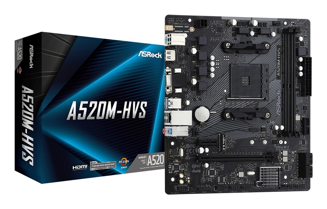 EAN 4710483932311 - Asrock A520M-HVS AMD A520 Zócalo AM4 micro ATX imagen 1