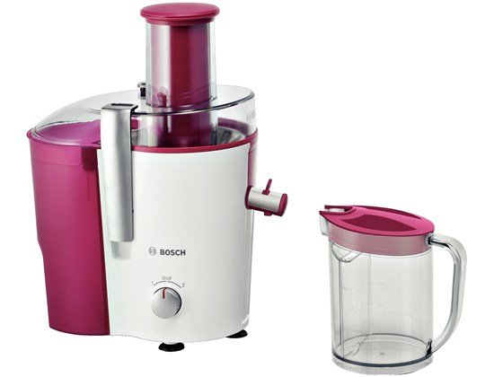 EAN 4242002812090 - Bosch MES25C0 exprimidor Licuadora centrífuga 700 W Cereza (fruta), Transparente, Blanco imagen 1
