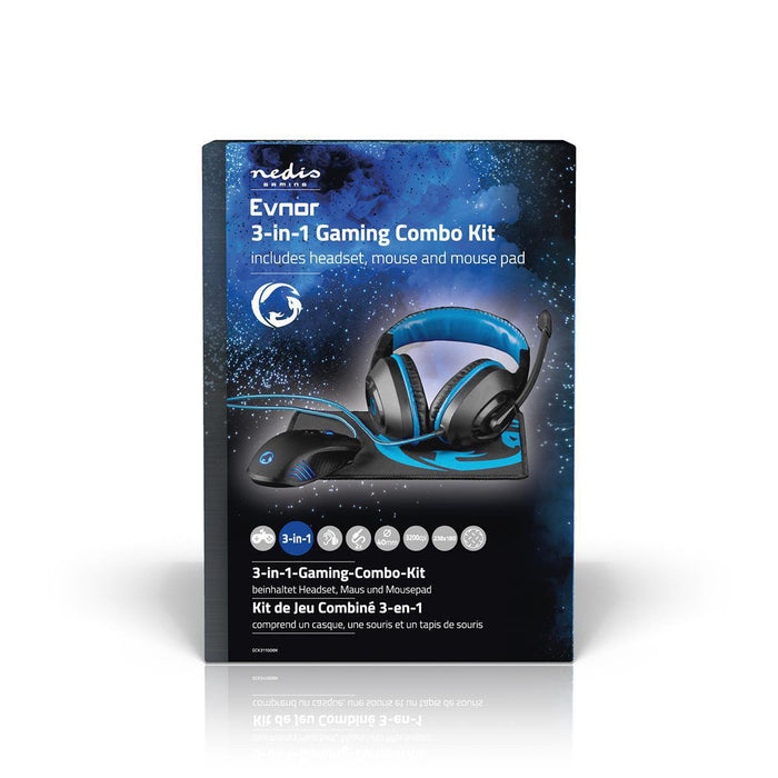 EAN 5412810315253 - Nedis GCK31100BK teclado Ratón incluido Juego Negro, Azul imagen 8