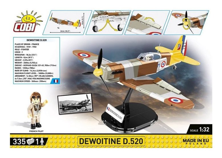 EAN 5902251057343 - COBI Dewoitine D.520 imagen 6