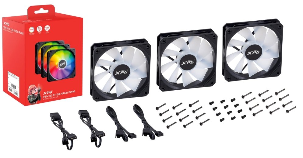 EAN 4711085947093 - XPG VENTO R 120 ARGB PWM Carcasa del ordenador Ventilador 12 cm Negro 1 pieza(s) imagen 1