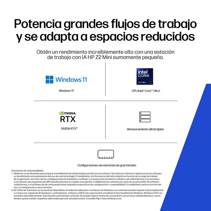 EAN 199251416217 - HP Z2 Mini G1i Workstation Desktop PC Wolf Pro Security Edition Intel Core Ultra 9 285K 48 GB DDR5-SDRAM N imagen 3