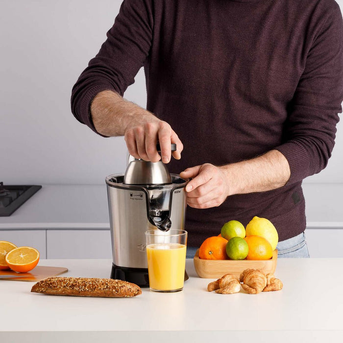 EAN 8414234242693 - Taurus EASY PRESS 1000 LEGEND prensa de cítricos eléctricos 0,65 L 1000 W Negro, Acero inoxidable imagen 5