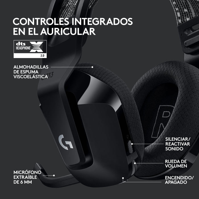 EAN 5099206088719 - Logitech G 981-000864 auricular y casco Auriculares Inalámbrico Diadema Juego Negro imagen 10